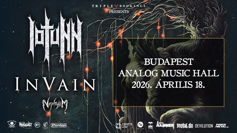 IOTUNN, In Vain, Nephylim koncert – Analog Music Hall